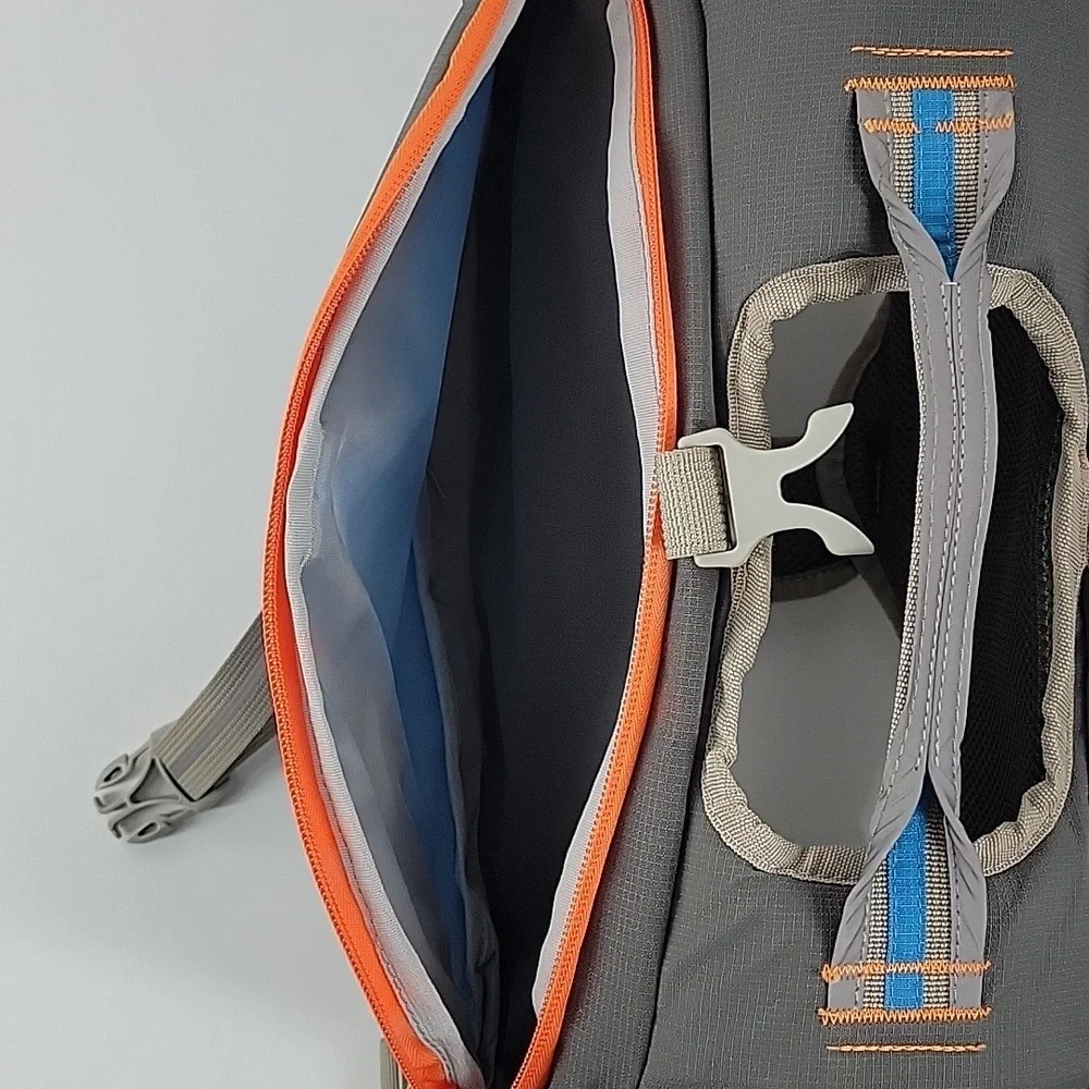 Cesar Millan Blue and Orange Dog Backpack Large NWOT